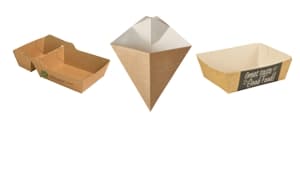 Schalen & Trays aus Pappe
