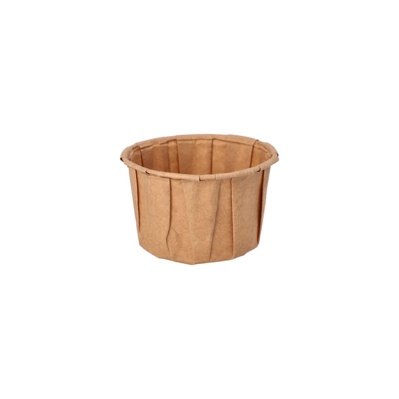 Dressingbecher aus Papier "pure" 110 ml Ø 7 cm · 4,2 cm braun - Bild 1