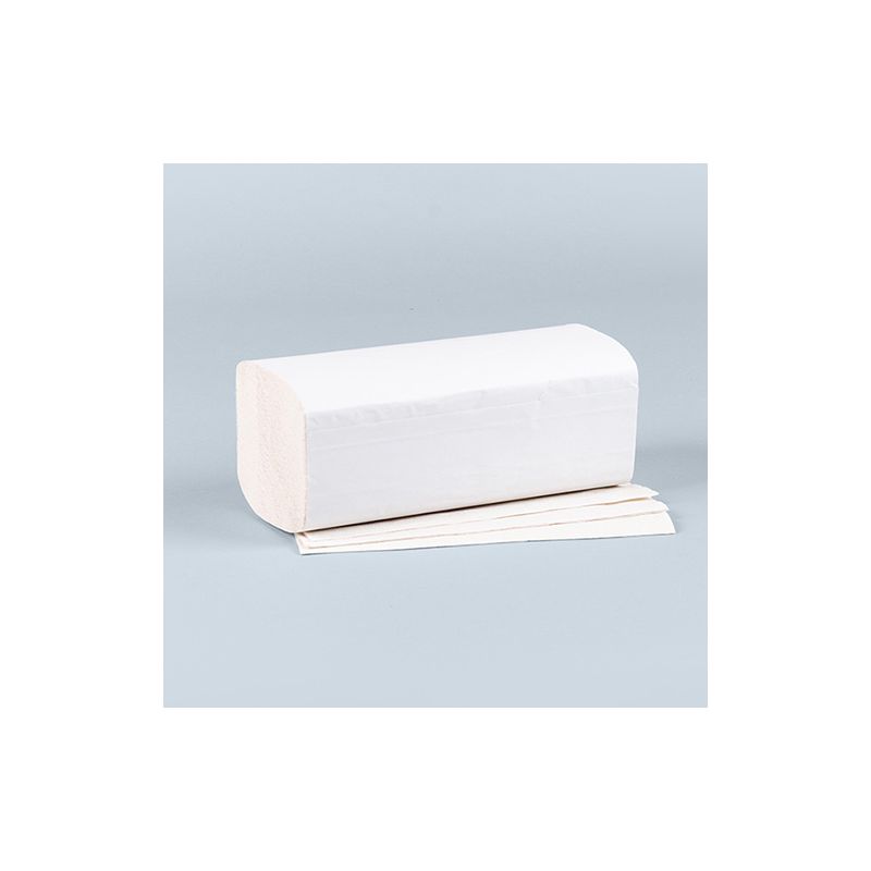 Handtuchpapier V-Falz 25 x 23 cm weiss "Eco" 2-lagig (20x160) - Bild 1 Handtuchpapier V-Falz 25 x 23 cm weiss "Eco" 2-lagig (20x160) - Bild 1