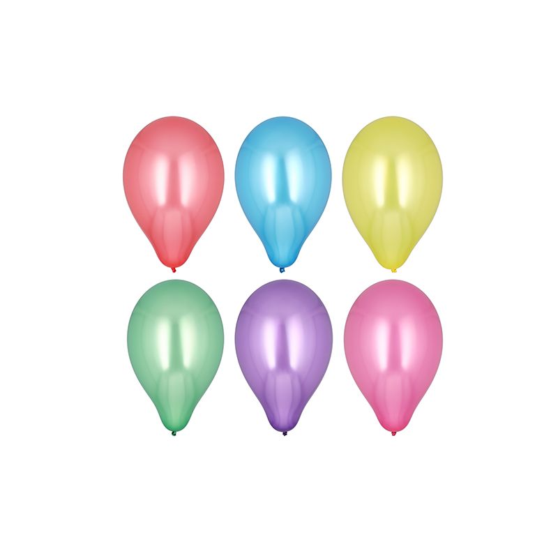 Luftballons Ø 25 cm farbig sortiert "Metallic" - Bild 1