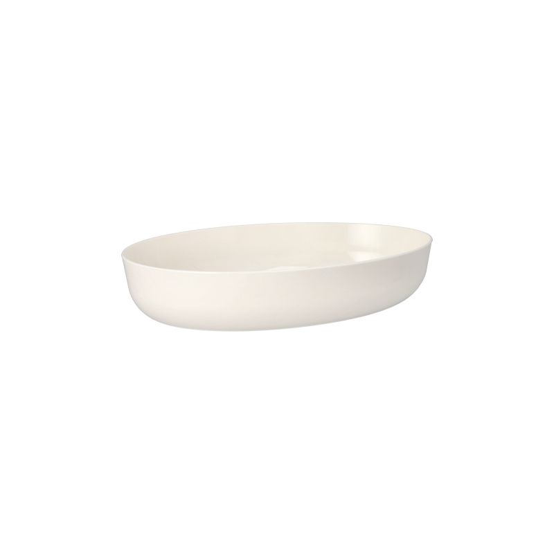 Mehrweg-Schalen oval, 2400 ml, 19,5 x 30,5 cm x 6,5 cm weiss "Cella" - Bild 1