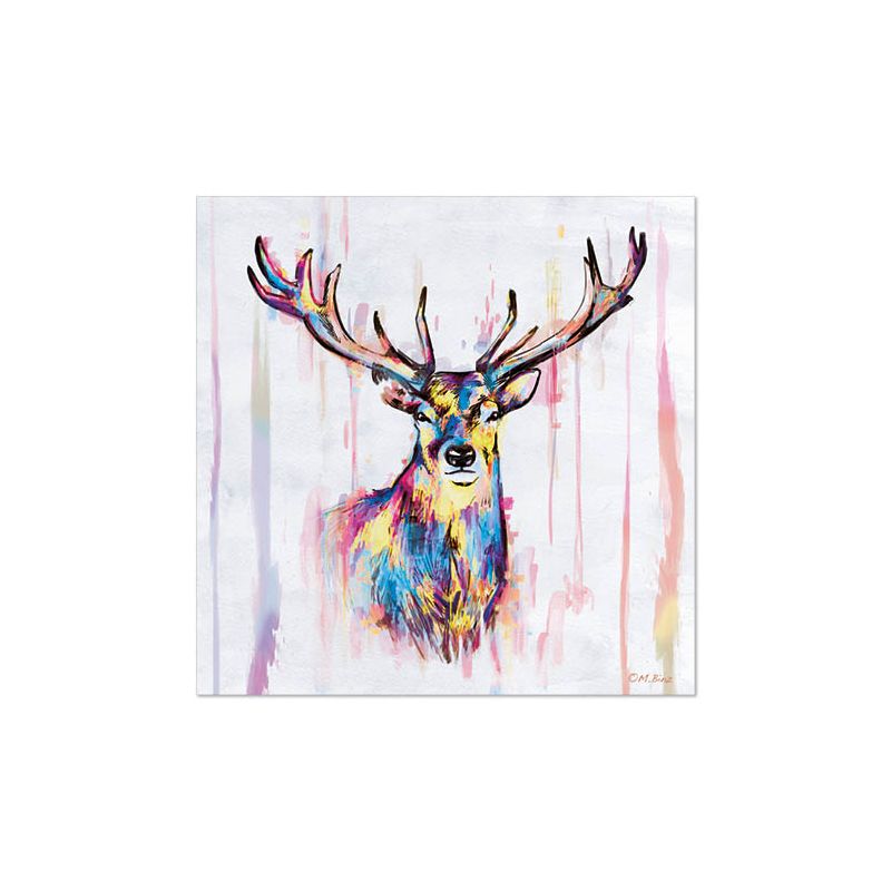 Servietten, 3-lagig 1/4-Falz 33 x 33 cm "Colourful Deer" - Bild 1 Servietten, 3-lagig 1/4-Falz 33 x 33 cm "Colourful Deer" - Bild 1