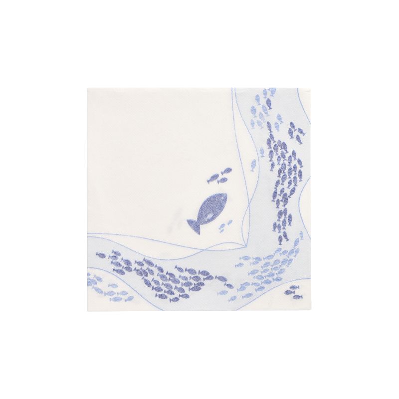 Servietten, "ROYAL Collection" 1/4-Falz 40 x 40 cm "Fish" - Bild 1