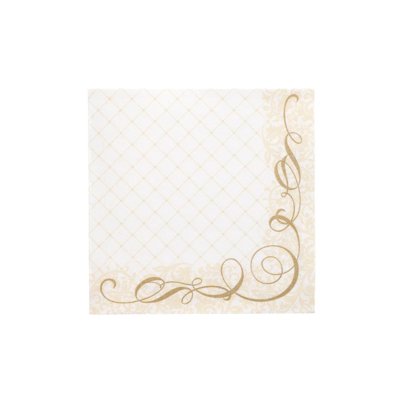 Servietten, gold  "ROYAL Collection" 1/4-Falz 40 x 40 cm "Megan" - Bild 1