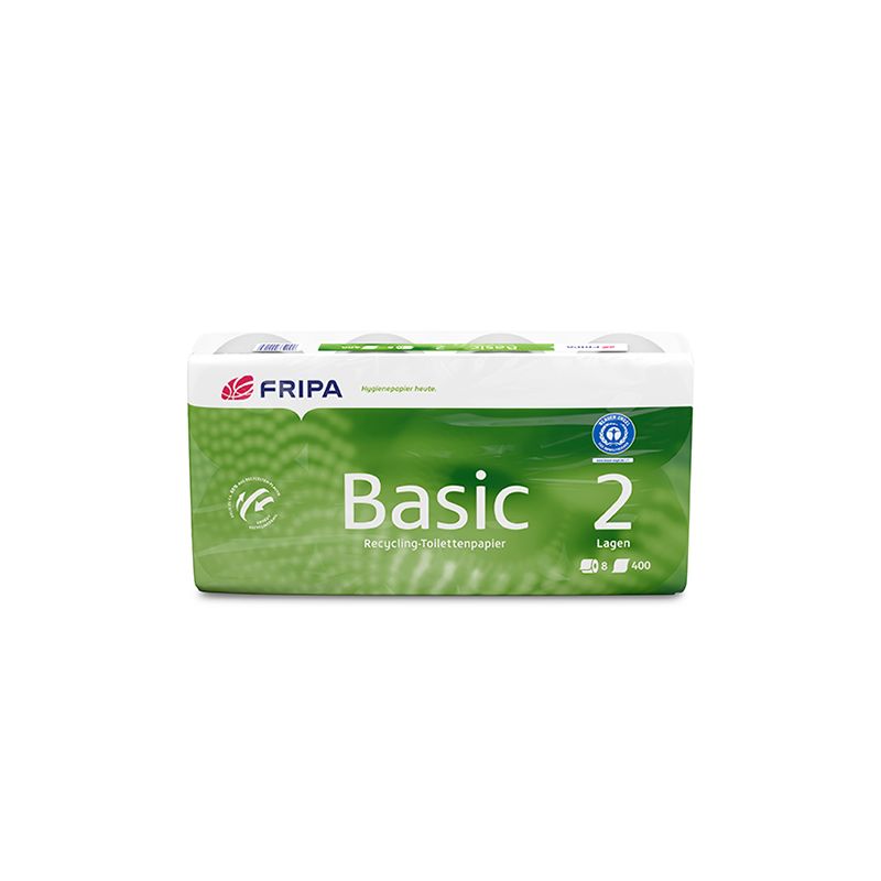 Toilettenpapier 2-lagig, "Basic" weiss, 250 Blatt pro Rolle - Bild 1 Toilettenpapier 2-lagig, "Basic" weiss, 250 Blatt pro Rolle - Bild 1
