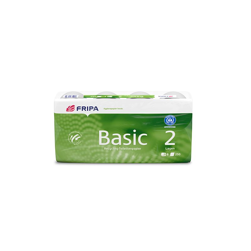 Toilettenpapier 2-lagig, "Basic" weiss, 400 Blatt pro Rolle - Bild 1 Toilettenpapier 2-lagig, "Basic" weiss, 400 Blatt pro Rolle - Bild 1