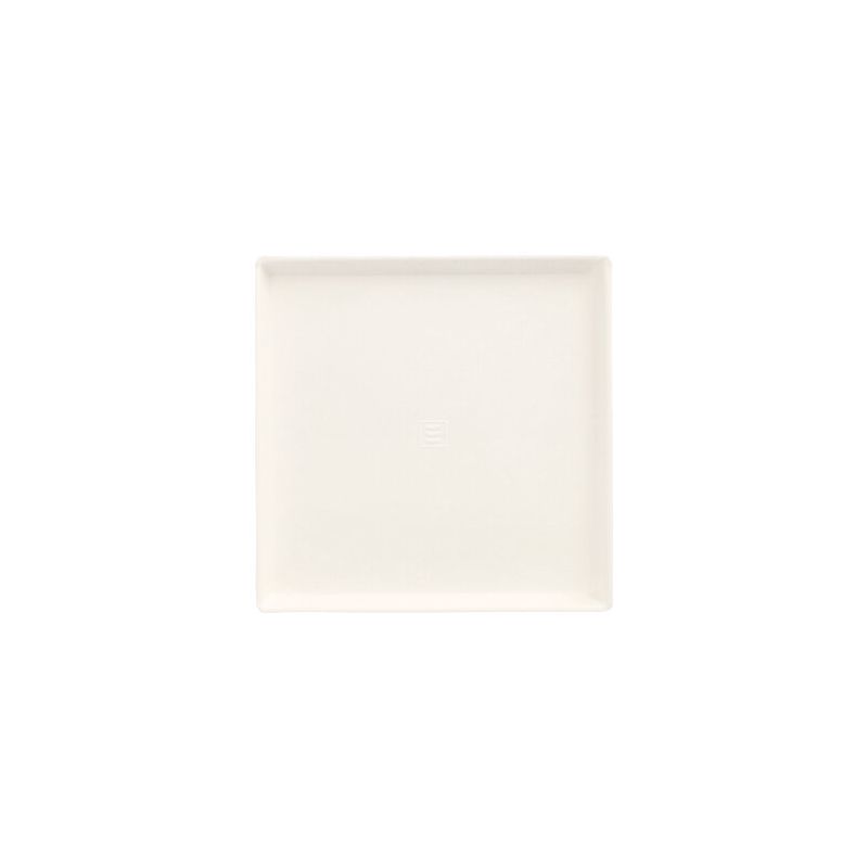 Zuckerrohrteller "pure" eckig 12,5 x 12,5 cm weiss "Cella" - Bild 1