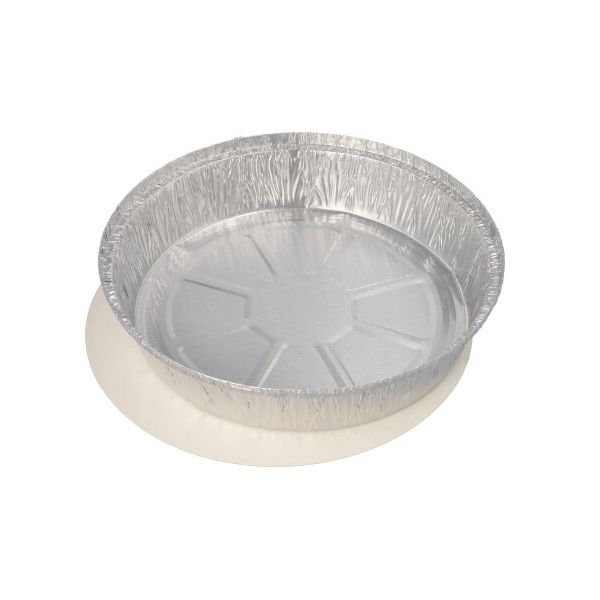Aluschalen + Einlegedeckel, PE-beschichtet rund 1000 ml Ø 23 cm · 4,4 cm - Bild 1