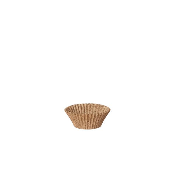 Backförmchen aus Frischfaser und Kakaoschalen, natur, rund Ø 3 cm, 2,2 cm - Bild 1