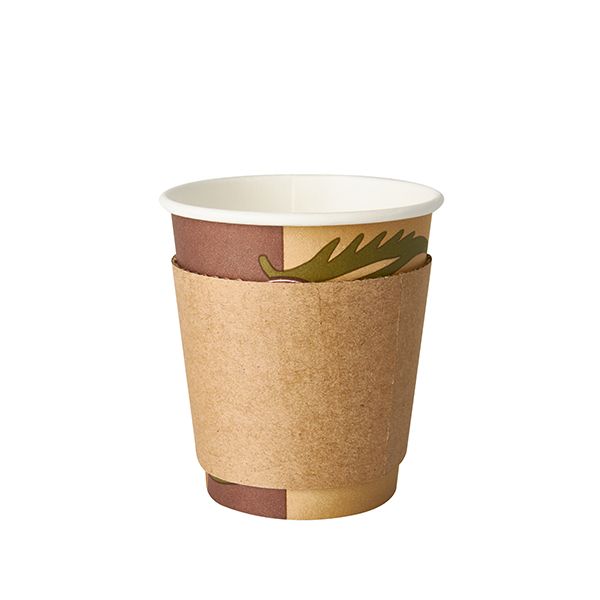 Banderolen für Heißgetränkebecher "To Go" Ø 7,3 cm · 5,8 cm braun - Bild 1