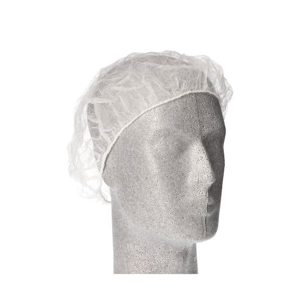 Barett-Hauben, Vlies Ø 52 cm weiss - Bild 1