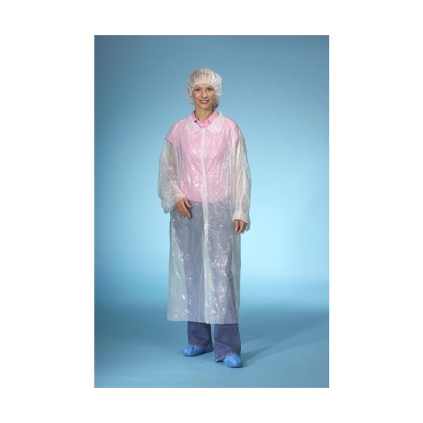Besucherkittel, HDPE 150 x 125 cm weiss - Bild 1
