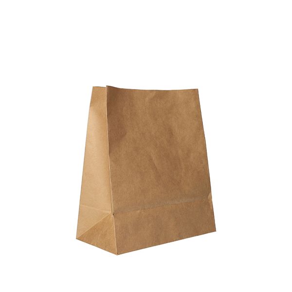 Blockbodenbeutel, Kraftpapier 22 x 18,5 x 9,7 cm braun - Bild 1