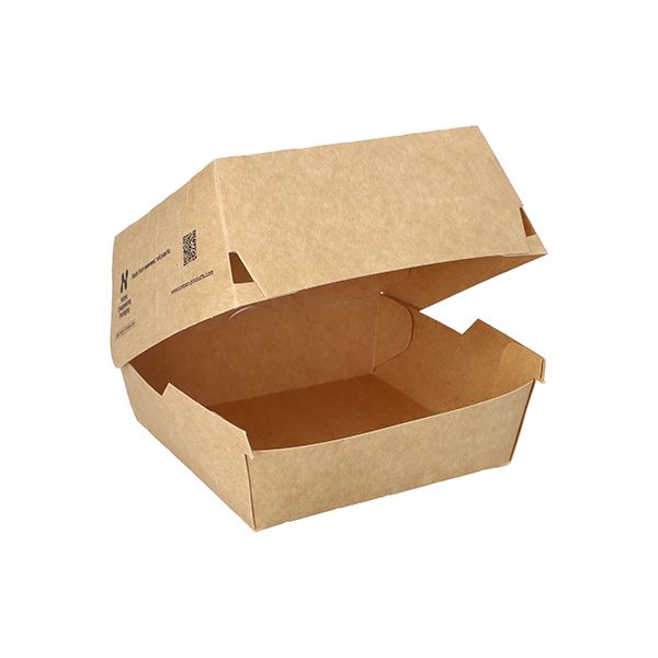 Burgerboxen, Pappe "NOTPLA" 12,5 x 12,5 cm - Bild 1