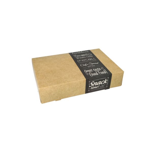 Catering-Kartons "pure" eckig 8 x 24,7 x 35,7 cm "Good Food" klein - Bild 1