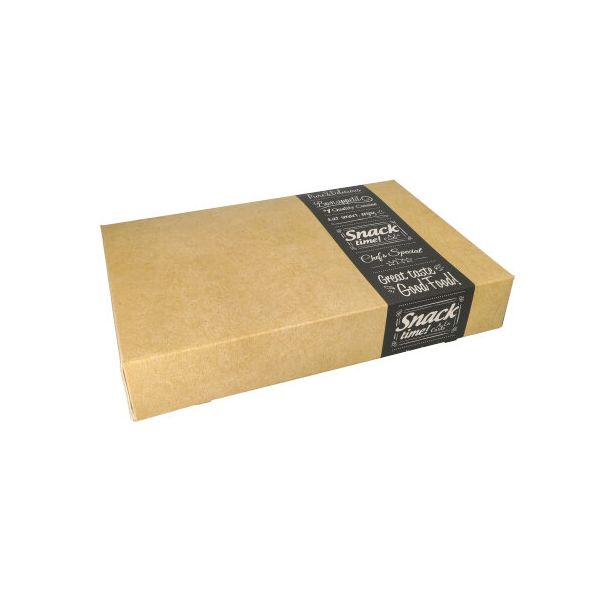 Catering-Kartons "pure" eckig 8 x 31,3 x 46,4 cm "Good Food" mittel - Bild 1