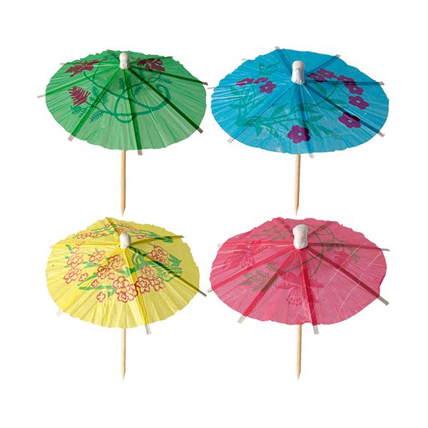Cocktailschirmchen 10 cm "Eisschirmchen Asia" - Bild 1
