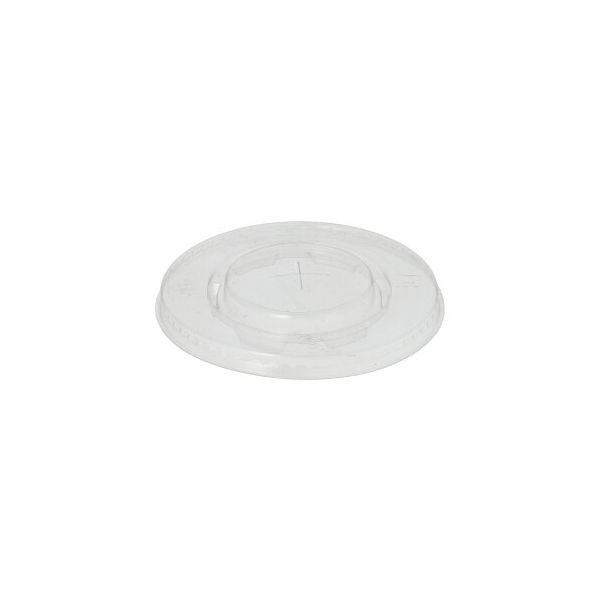 Deckel, PLA "pure" rund Ø 9,5 cm glasklar mit Kreuzschlitz - Bild 1