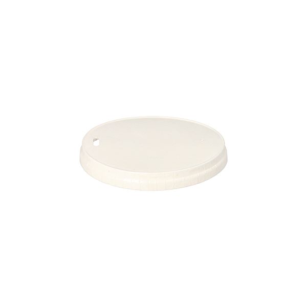 Deckel für Trinkbecher, Pappe Ø 9 cm weiss - Bild 1