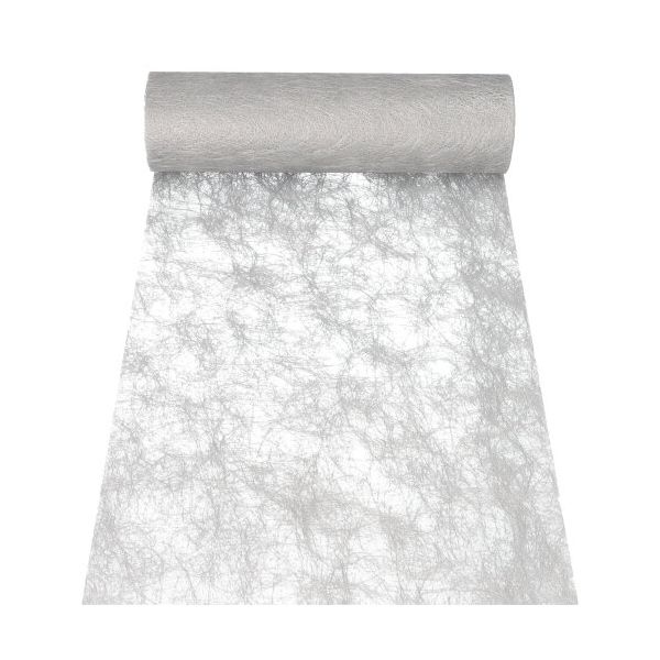 Dekoband Sizoflor 25 m x 30 cm silber - Bild 1