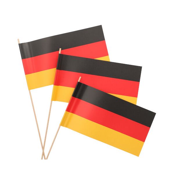 Deutschland-Flaggen aus Papier, 12 x 22 cm - Bild 1