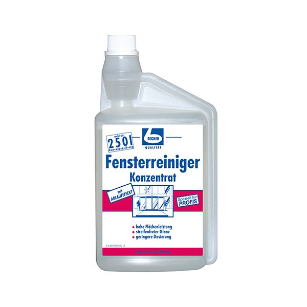 "Dr. Becher" Fensterreiniger Konzentrat 1 l Dosierflasche - Bild 1