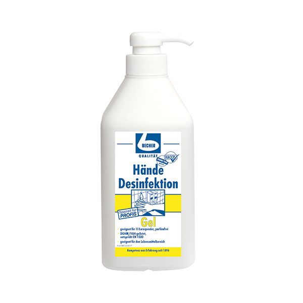 "Dr. Becher" Hände Desinfektion 1 l Gel - Bild 1