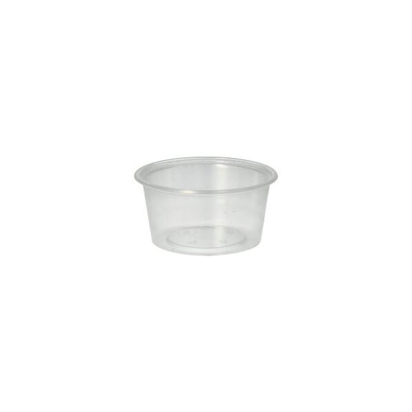 Dressingbecher, PP rund 80 ml Ø 7,1 cm · 3,5 cm transparent - Bild 1