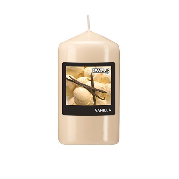 Duft-Stumpenkerzen, Vanilla, Ø 58 mm · 110 mm, "Flavour" - Bild 1