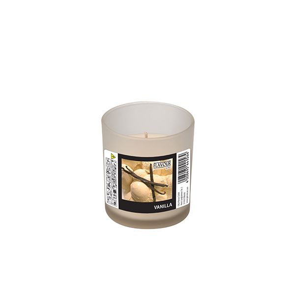 Duftkerzen im Glas, Vanilla, Ø 70 mm · 77 mm, "Flavour" - Bild 1
