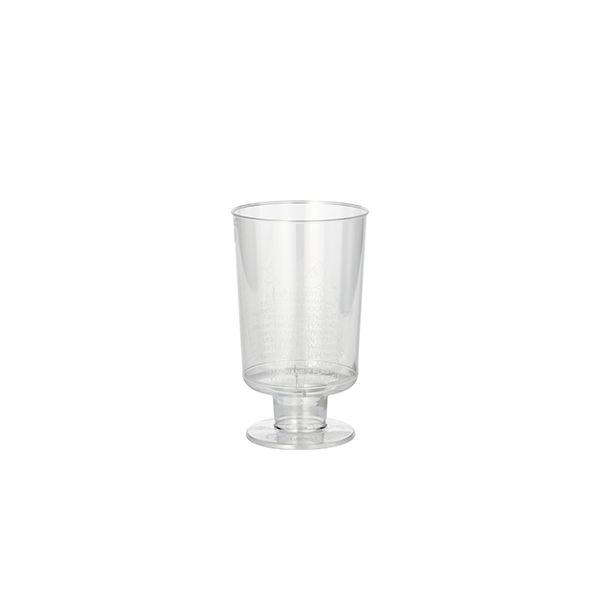 Einweg-Weingläser für Weisswein, PS 0,1 l Ø 5,1 cm · 8,5 cm glasklar einteilig - Bild 1