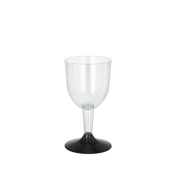 Einweg-Weißweingläser, 0,1 l, glasklar, PS, Ø 6,7 cm, 11 cm - Bild 1
