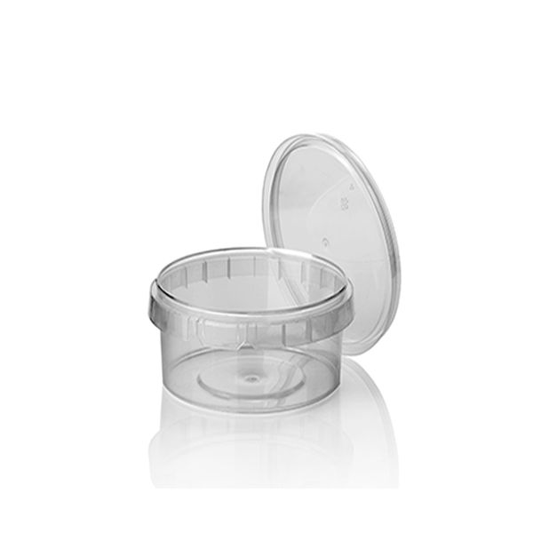 Feinkostbecher, PP 480 ml Ø 11,8 cm · 7 cm transparent mit Originalitätsverschluss - Bild 1