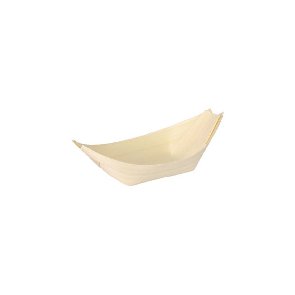 Fingerfood-Schalen aus Holz "pure", 11 x 6,5 cm "Schiffchen" - Bild 1
