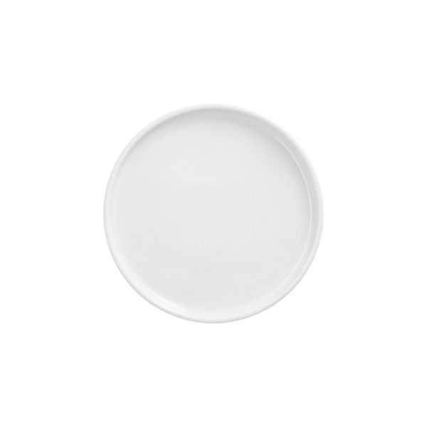 Fingrerfood-Teller aus Porzellan, rund Ø 12 cm · 1,2 cm weiss "Ano" - Bild 1