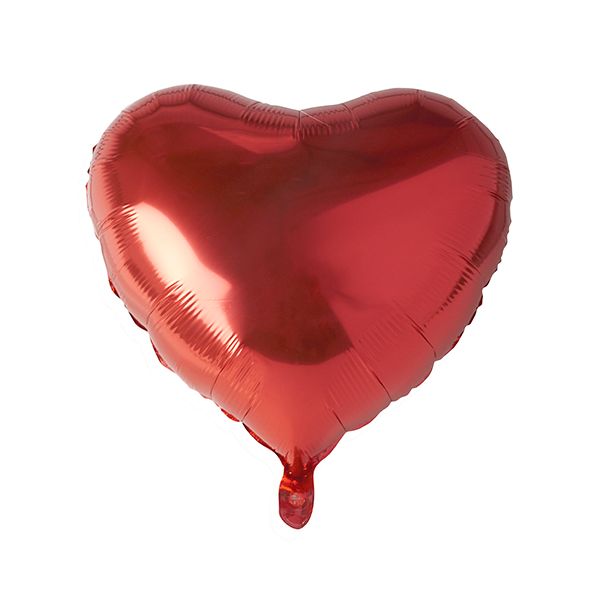 Folienluftballon "Herz" Ø 45 cm rot - Bild 1