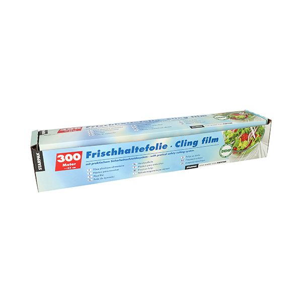 Frischhaltefolie, PVC 300 m x 45 cm mit praktischem Schneidesystem - Bild 1
