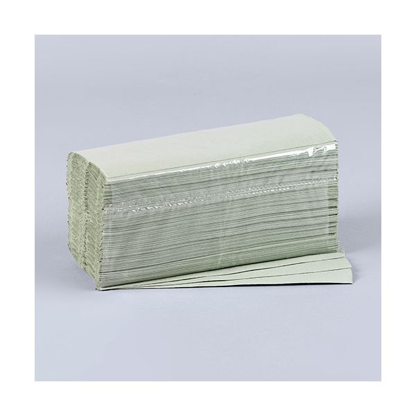 Handtuchpapier C-Falz 25 x 33 cm grün 1-lagig (20 x 180) - Bild 1