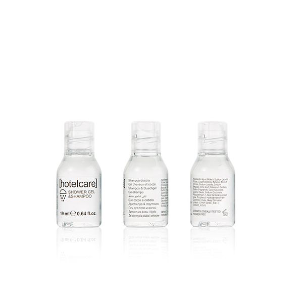 Haut&Haarshampoo "Hotel Care" 19 ml transparent , Probierfläschen - Bild 1