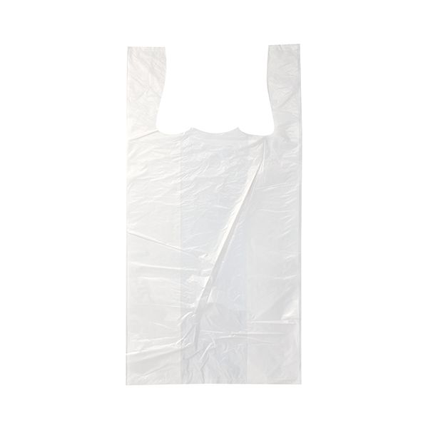 Hemdchen-Tragetaschen, HDPE 60 x 30 x 18 cm weiss - Bild 1