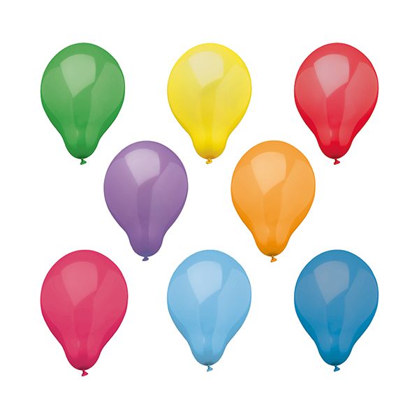Luftballons Ø 25 cm farbig sortiert - Bild 1