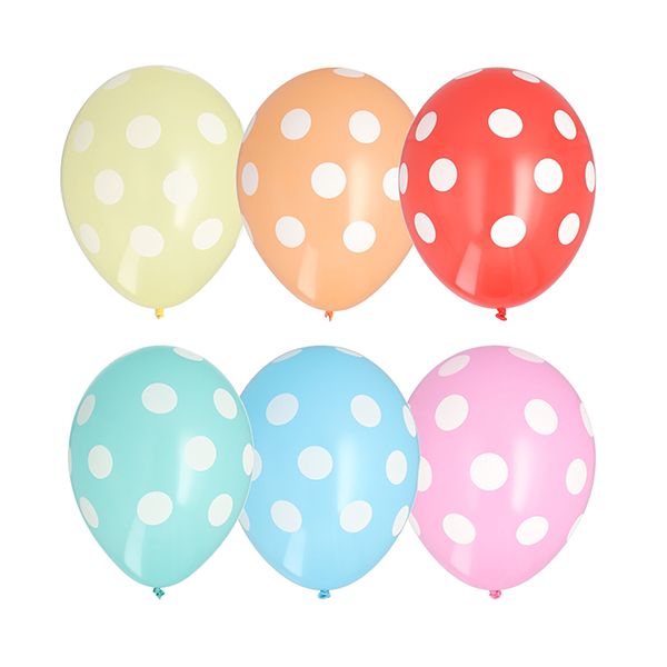 Luftballons Ø 29 cm farbig sortiert "Dots" - Bild 1