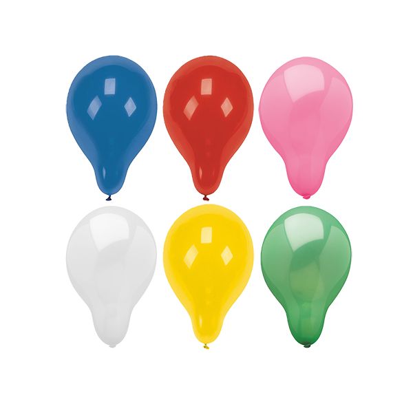 Luftballons rund Ø 28 cm farbig sortiert - Bild 1