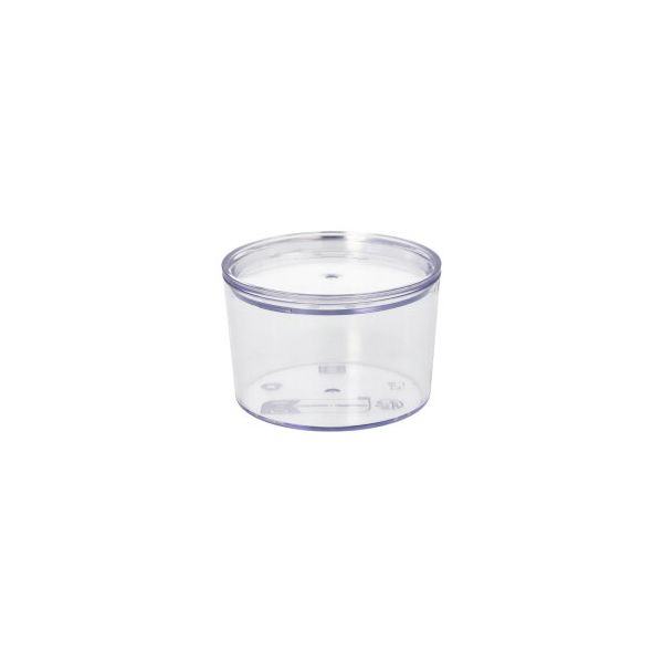 Mehrweg-Becher + Deckel, rund, 190 ml, Ø 8 cm · 5,4 cm transparent "Cella" - Bild 1