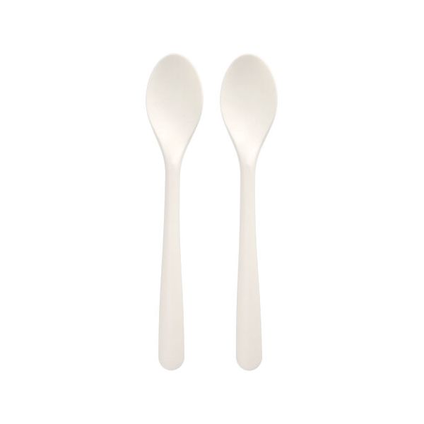 Mehrweg-Löffel "Folia" C-PLA 19 cm weiss - Bild 1