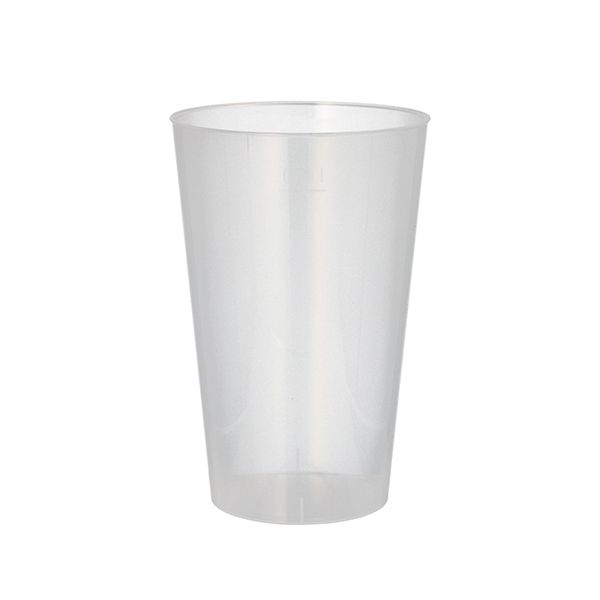 Mehrweg-Plastikbecher PP 0,4 l Ø 8,6 cm · 13 cm unzerbrechlich - Bild 1