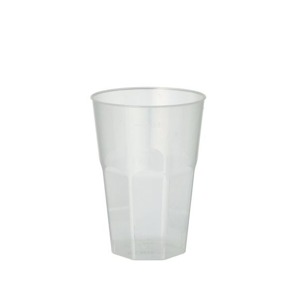 Mehrweg Plastikbecher für Caipirinha, PP 0,3 l Ø 8 cm· 11 cm transluzent unzerbrechlich - Bild 1