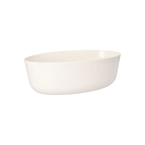 Mehrweg-Schalen oval, 2400 ml, 16,5 x 26 cm x 9,1 cm weiss "Cella"  - Bild 1