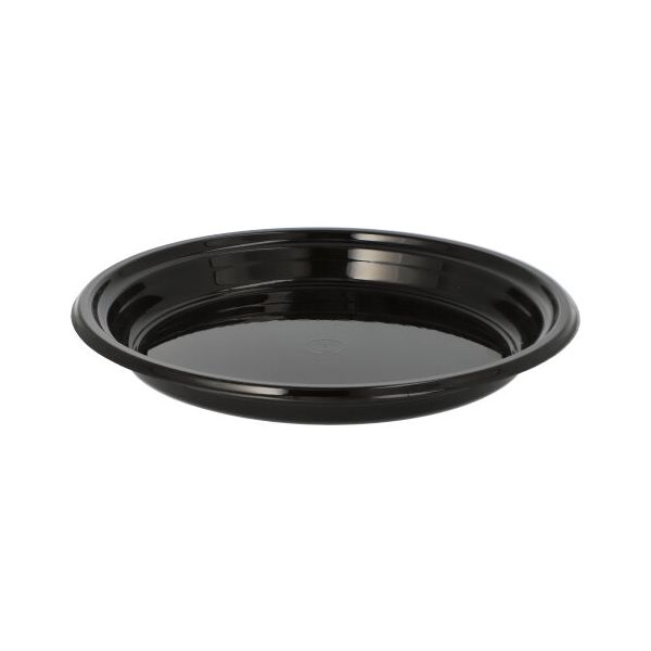 Menüteller (Mehrweg), ungeteilt Ø 22 cm · H 2,6 cm schwarz - Bild 1