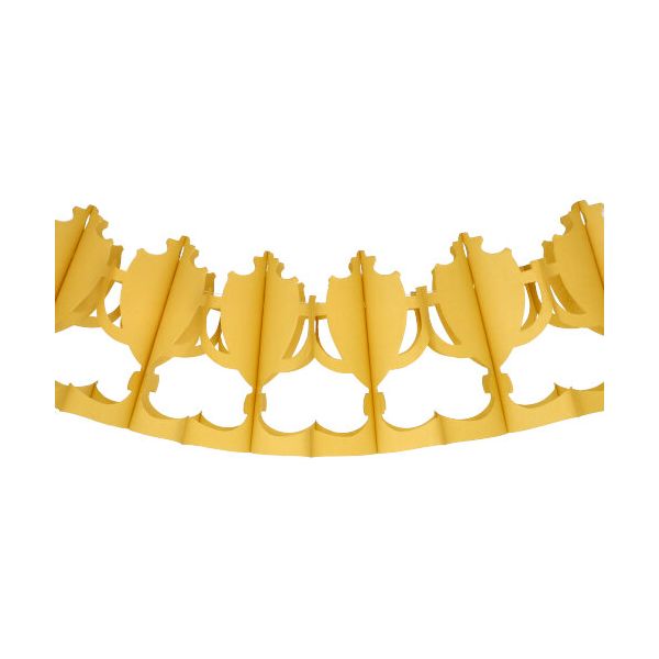 Motiv-Girlande 3 m gold "Pokal", schwer entflammbar - Bild 1